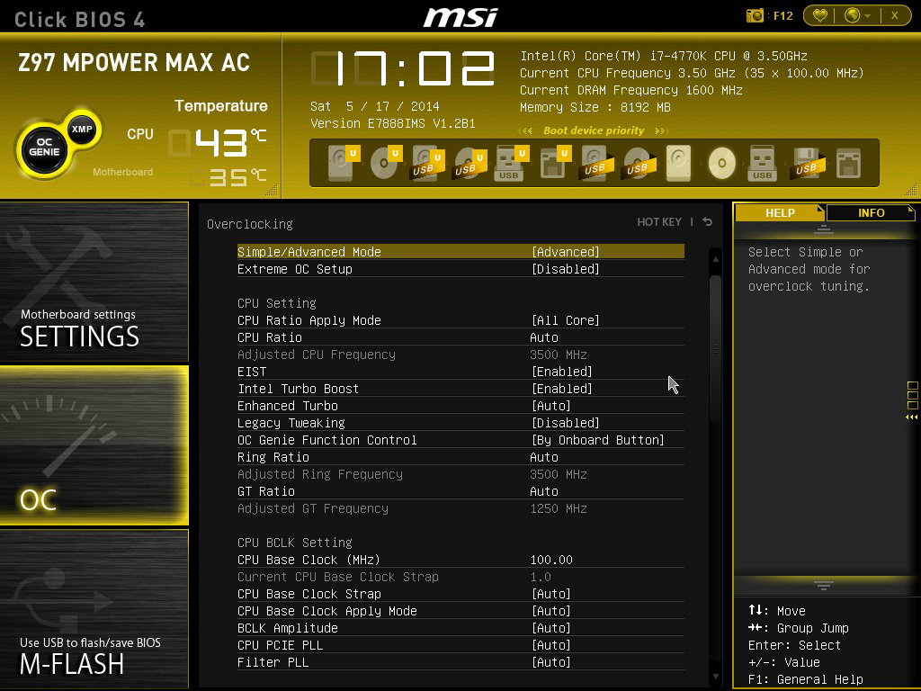 MSI Z97 MPower Max AC BIOS - MSI Z97 MPower Max AC Review